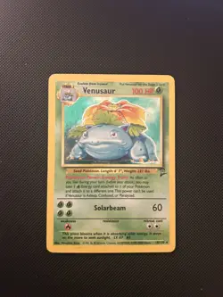 Pokemon Venusaur 15/102 Base Set 2 Unlimited Holo 1999 WOTC Vintage LP Rare TCG - Image 1