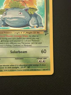 Pokemon Venusaur 15/102 Base Set 2 Unlimited Holo 1999 WOTC Vintage LP Rare TCG - Image 4