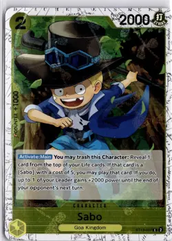 Sabo ST13-007 PRB02 Foil One Piece Card Game Trading Card TCG - Image 3