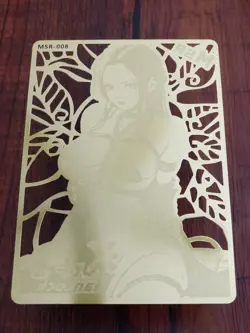 Boa Hancock - One Piece - Goddess Story Gold Metal MSR-008 Card - Image 1