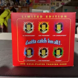 1999 Burger King Pokemon Togepi Trading Card 23K Gold Plated - Image 5