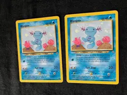 Wooper Slime/Tail Slap 50 HP Pokemon Neo Discovery TCG Card 71/75 – Lot of 2 - Image 2