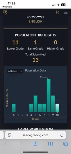 Pokemon TCG Bulbasaur Base Set 2, Card 67/130 Ace 10 (currently 1/1 only ace 10) - Image 3