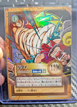 BANDAI One Piece Hyper Battle C365 LUFFY RODGERS HOLO FOIL SCARCE EARLY CARD - Image 1