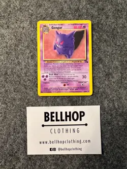 Gengar 20/62 Fossil Unlimited Non Holo Rare Card Pokemon TCG WOTC MP - Image 2