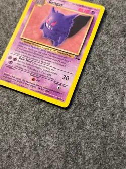 Gengar 20/62 Fossil Unlimited Non Holo Rare Card Pokemon TCG WOTC MP - Image 3