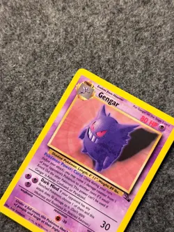Gengar 20/62 Fossil Unlimited Non Holo Rare Card Pokemon TCG WOTC MP - Image 5