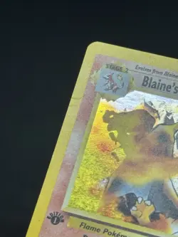 Pokemon Blaine's Charizard Holo Rare Card 2/132 1st Edition Gym Challenge Set - Image 2