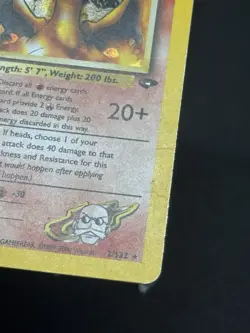 Pokemon Blaine's Charizard Holo Rare Card 2/132 1st Edition Gym Challenge Set - Image 4