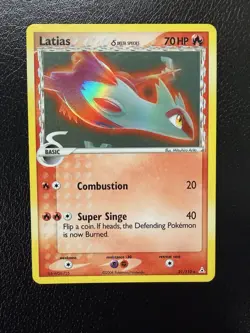 Pokemon TCG English Card ex Holon Phantoms Latias 21/110 Deck Holo Rare LP - Image 1