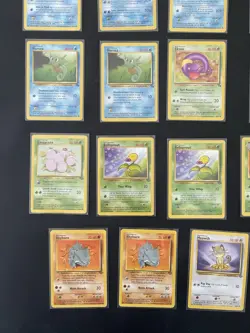 Vintage Pokemon Lot Mixed Jungle Fossil 39 Cards Common Uncommon Rares WOTC TCG - Image 5