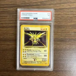 Zapdos Holo Pokemon Base Set PSA 3 1999 - Image 1