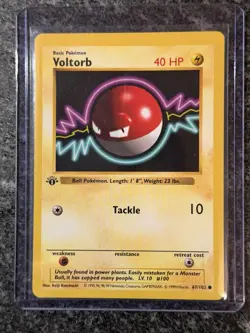 Pokemon TCG Voltorb Base Set, 1st Edition Shadowless - Image 3