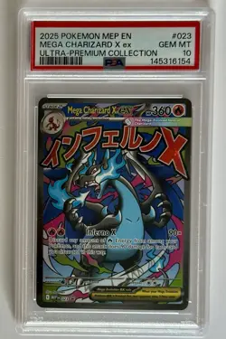 PSA 10 Mega Charizard X Ex Ultra Premium Collection 023 Black Star Promo - Image 1