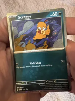 Scraggy SVP 186 Cosmos Holo two cosmos swirls!!!- Pokemon Black Star Promo - NM - Image 1