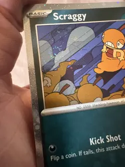 Scraggy SVP 186 Cosmos Holo two cosmos swirls!!!- Pokemon Black Star Promo - NM - Image 2