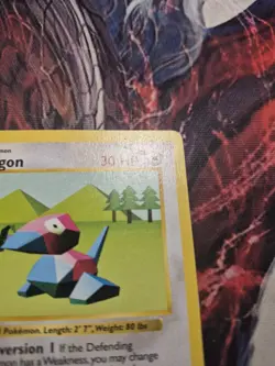 Pokemon TCG Porygon 1st Edition Shadowless Base Set 39/102 MP - Image 3