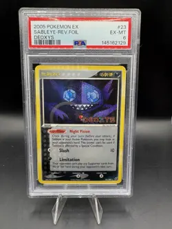 PSA 6 - SABLEYE 2005 Pokemon EX Deoxys Reverse Holo #23 - Image 1