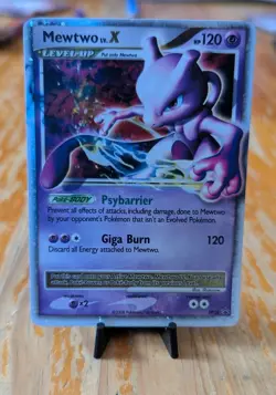 Pokemon TCG Mewtwo LV.X Black Star Promo DP28 Holo Rare (LP) - Image 2