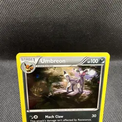 Pokemon 2016 Black Star Promo Umbreon #XY96 Cosmos Holo LP - Image 2