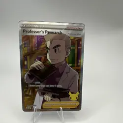 Pokemon TCG Professor's Research 024/025 Celebrations Full Art Holo - Image 1