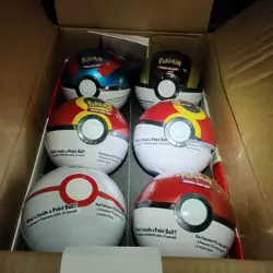 6x Pokemon Poke Ball Tin | Q4 2025 - Case Of 6 - New | Sealed - Image 1