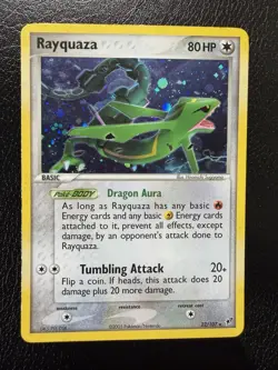 Rayquaza 22/107 Holo Rare Pokemon Ex Deoxys Theme Deck Jetstream MP - Image 1