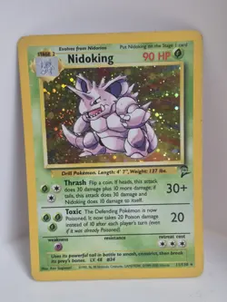 Nidoking 11/130 Holo Rare - Pokemon TCG Base Set 2 WOTC - Image 1