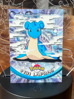 Lapras #131 Pokemon Topps 1999/2000 TV Animation Blue Logo Series 1 - Image 1