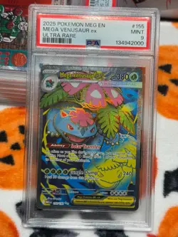 Mega Venusaur Ex 155/132 Ultra Rare - Pokemon TCG Mega Evolution NM Psa 9 - Image 1