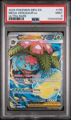 Mega Venusaur Ex 155/132 Ultra Rare - Pokemon TCG Mega Evolution NM Psa 9 - Image 2