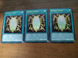 Yugioh Ancient Chant MZMI-EN069 Maze of Millennia 1st Edition NM X3 - Image 1
