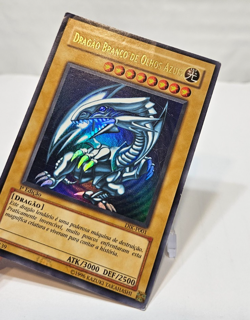 Portuguese Blue-Eyes White Dragon DIK-P001 Ultra Rare 1st Edition Yugioh 7932 - Image 4