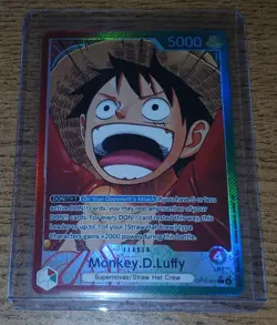 One Piece TCG - Carrying On His Will - Monkey.D.Luffy Leader Alt Art OP13-001 - Image 1