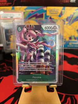 Perona OP14-033 SR One Piece Card Game English Azure Sea’s Seven Foil NM - Image 1