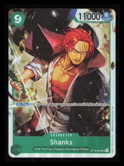 ONE PIECE CARD GAME ST16-004 SHANKS SUPER RARE FOIL NM SR TCG - Image 1