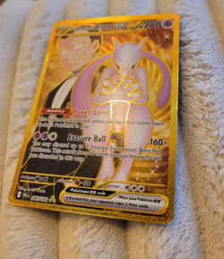 3 Pokemon Cards - Charizard UPC promo - Mewtwo gold hyper rare - Squirtle - Image 2