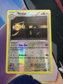 Pokemon TCG Persian Ancient Origins Reverse Holo Card 62/98 Common - Image 1