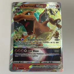 Pokemon TCG Charizard VSTAR Brilliant Stars Holo Card 018/172 - Image 1