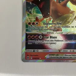 Pokemon TCG Charizard VSTAR Brilliant Stars Holo Card 018/172 - Image 5