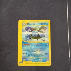 Blastoise 37/165 Non-Holo Rare LP Expedition E-Reader Card Pokemon TCG - Image 1