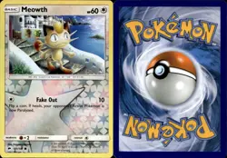 Meowth 101/147 Burning Shadows Reverse Holo Common Pokemon TCG - Image 1