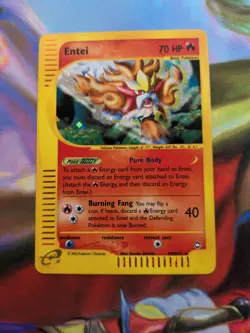 ENTEI 2002 POKEMON E-CARD SERIES AQUAPOLIS RARE HOLO H8/H32 LP+ Lovely! - Image 1
