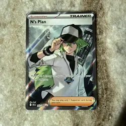 N’s Plan 163/086 ULTRA RARE FULL ART Pokemon S&V BLACK BOLT ENGLISH - Image 1