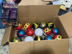 Pokemon Empty Pokeballs x16 & Tins x6 Mega Evolution with Display Good Condition - Image 1