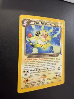 Pokemon TCG Dark Ampharos 1/105 Holo Rare Neo Destiny 1995-2000 WOTC LP - Image 2