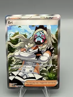 Eri Holo Full Art Ultra Rare Supporter 199/162 Pokemon TCG Temporal Forces NM/M - Image 1
