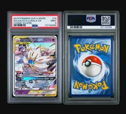 2019 Pokemon Sun & Moon Solgaleo Lunala GX Cosmic Eclipse #75 PSA 9 - Image 3