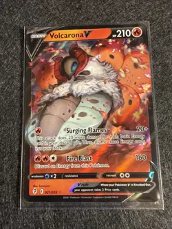 Volcarona V 021/203 SWSH Evolving Skies Ultra Rare Holo Pokemon TCG 2021 NM - Image 1