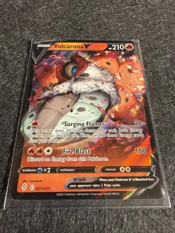 Volcarona V 021/203 SWSH Evolving Skies Ultra Rare Holo Pokemon TCG 2021 NM - Image 2